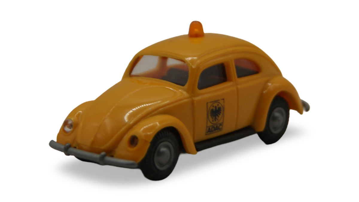Praliné VW Käfer Brezelfenster ADAC Straßenwacht Gelb 1:87 H0