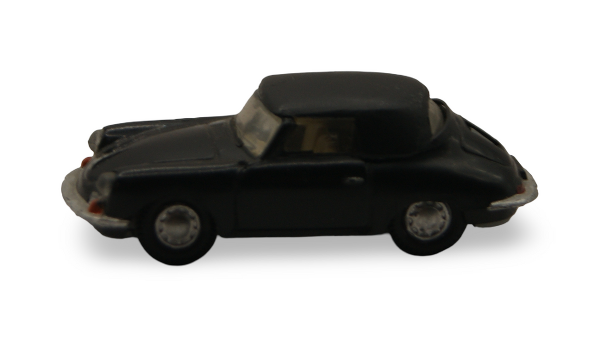Praliné Porsche 356 Cabriolet Schwarz mit Verdeck 1:87 H0