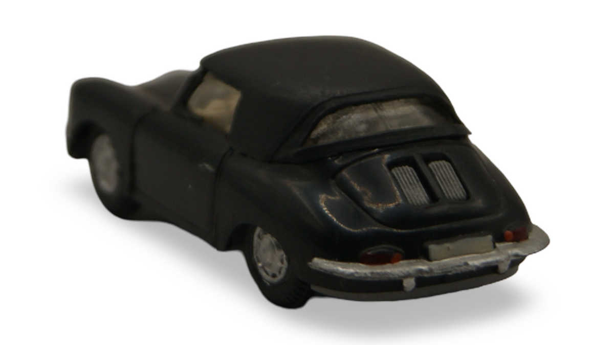 Praliné Porsche 356 Cabriolet Schwarz mit Verdeck 1:87 H0