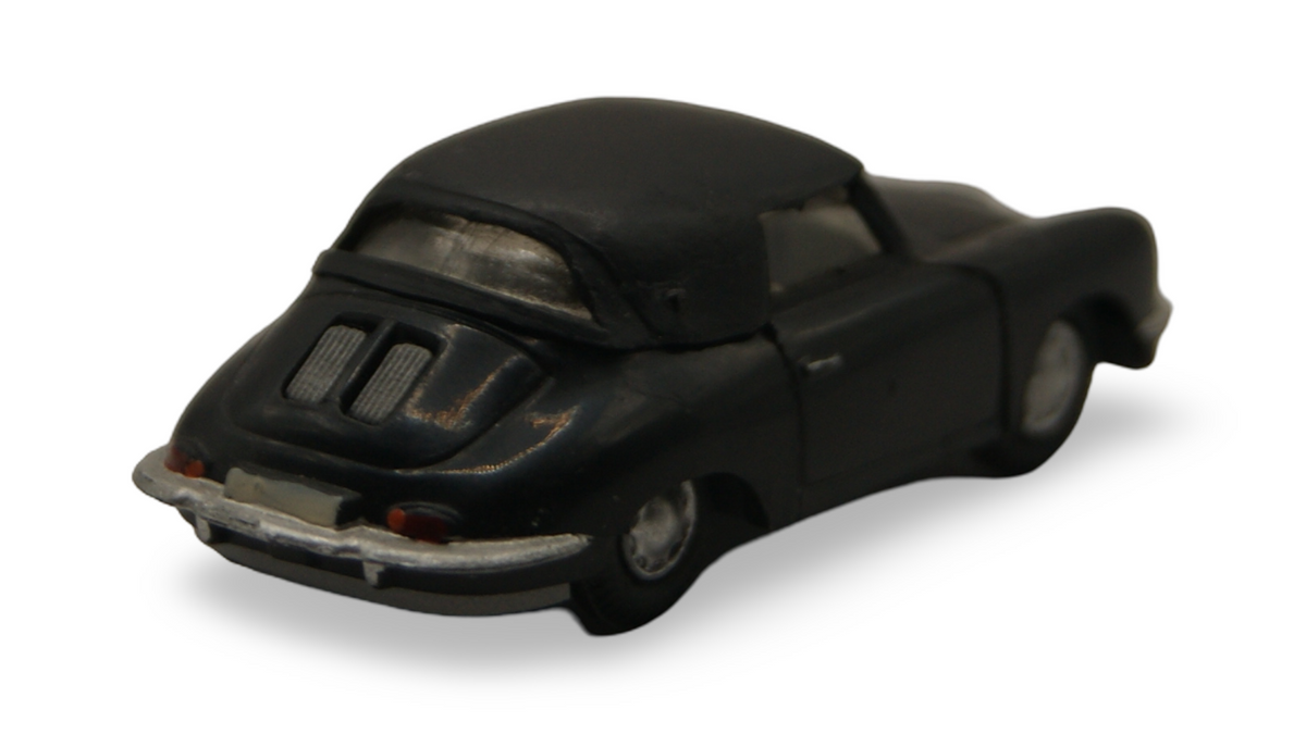 Praliné Porsche 356 Cabriolet Schwarz mit Verdeck 1:87 H0