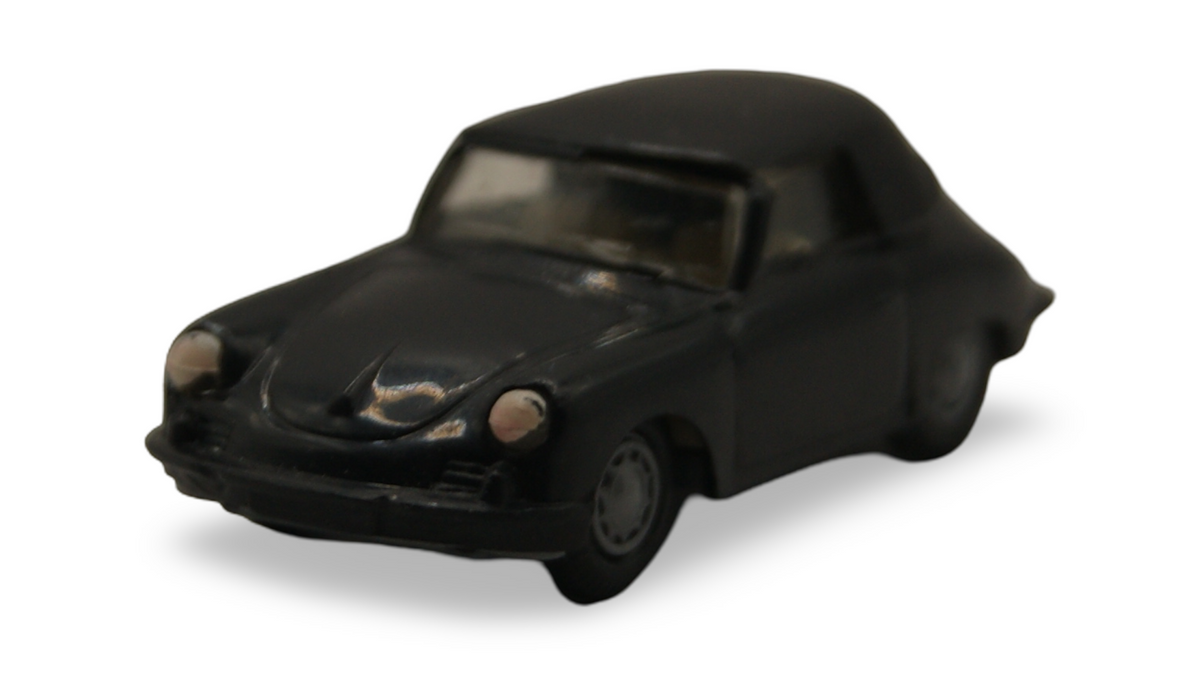 Praliné Porsche 356 Cabriolet Schwarz mit geschlossenem Verdeck 1:87 H0