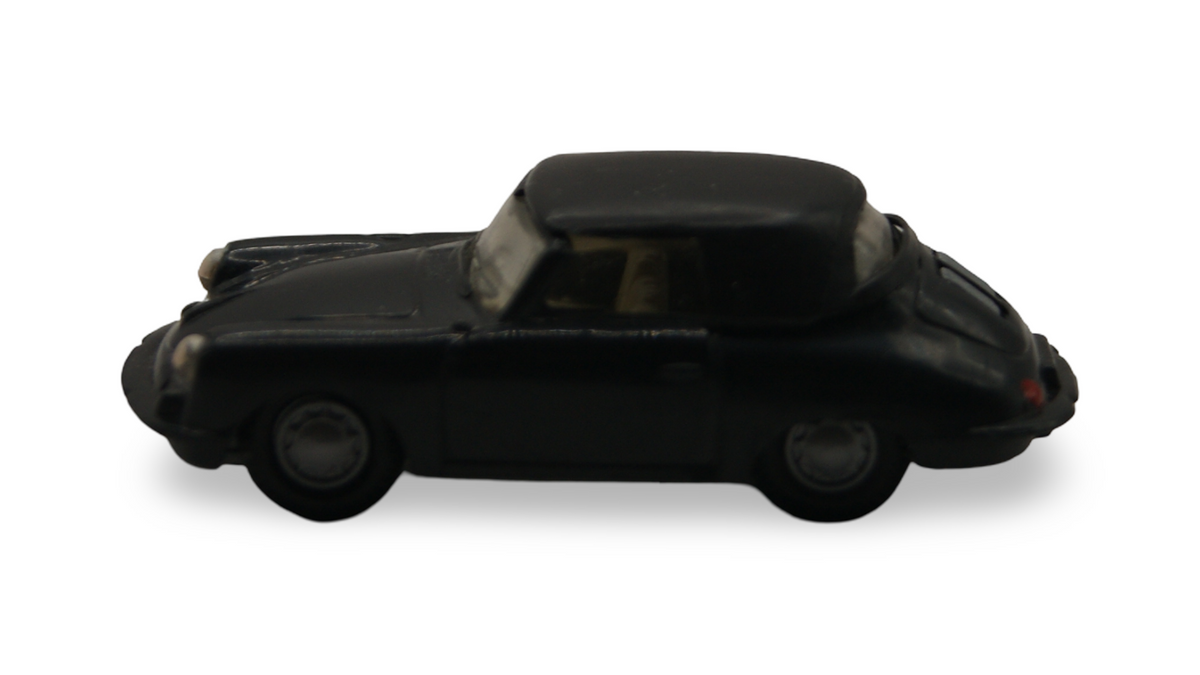 Praliné Porsche 356 Cabriolet Schwarz mit geschlossenem Verdeck 1:87 H0