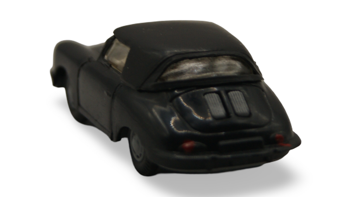 Praliné Porsche 356 Cabriolet Schwarz mit geschlossenem Verdeck 1:87 H0