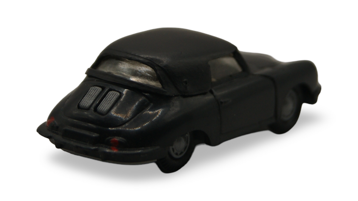 Praliné Porsche 356 Cabriolet Schwarz mit geschlossenem Verdeck 1:87 H0