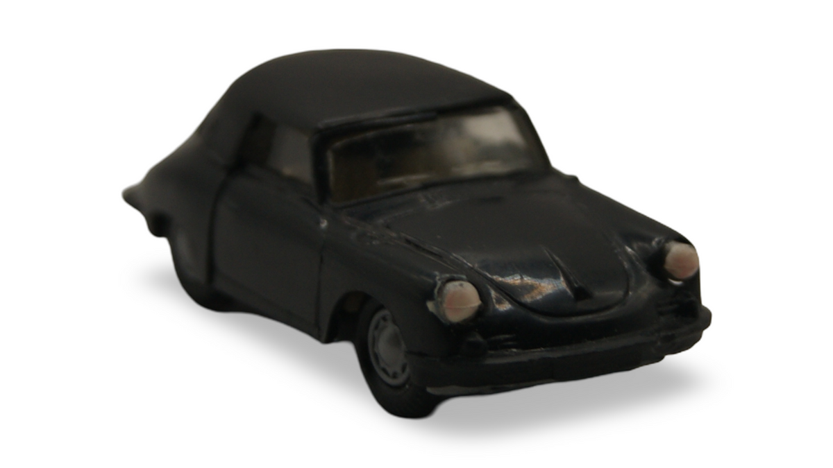 Praliné Porsche 356 Cabriolet Schwarz mit geschlossenem Verdeck 1:87 H0