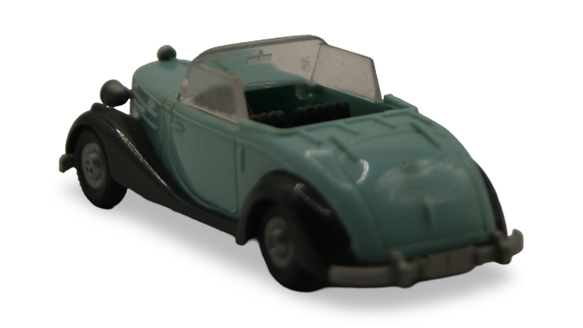 Praliné Mercedes-Benz 170 S Cabriolet Hellblau Schwarz offen 1:87 H0