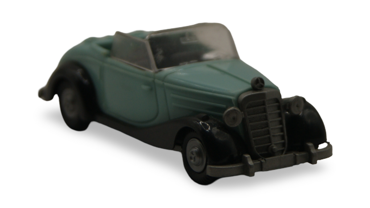 Praliné Mercedes-Benz 170 S Cabriolet Hellblau Schwarz offen 1:87 H0