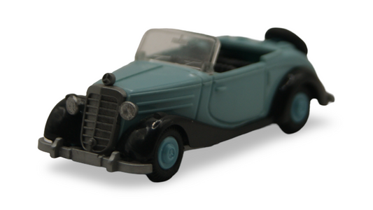 Praliné Mercedes-Benz 170 S Cabriolet Hellblau Schwarz offen 1:87 H0