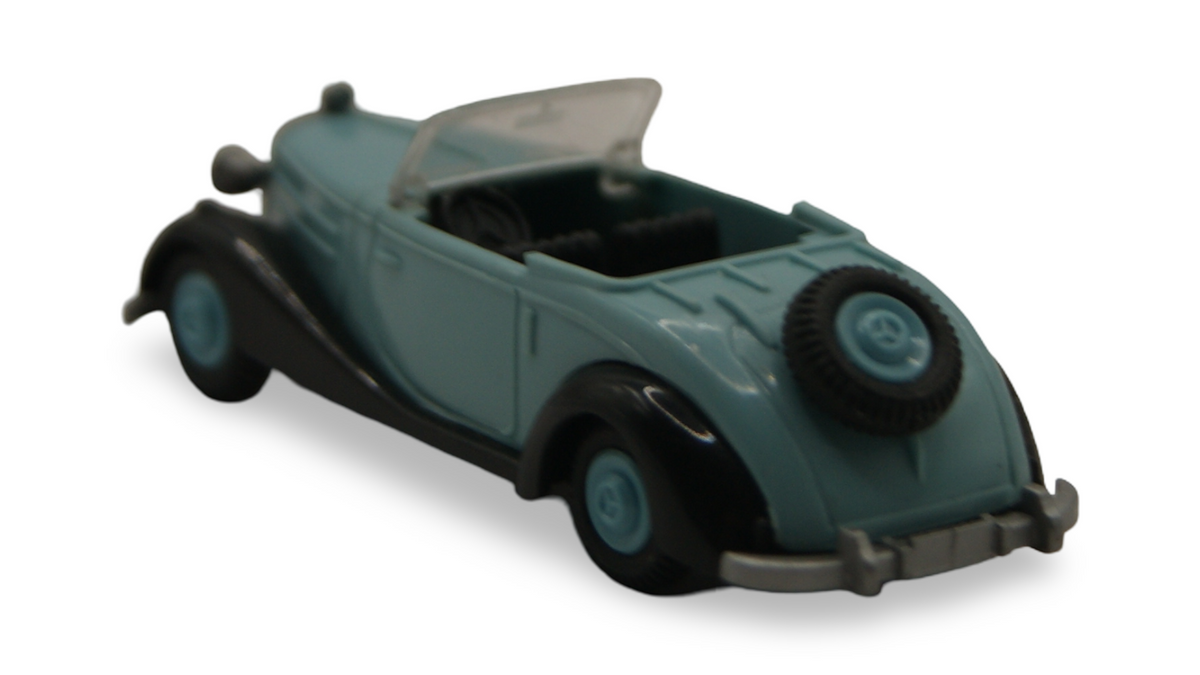 Praliné Mercedes-Benz 170 S Cabriolet Hellblau Schwarz offen 1:87 H0