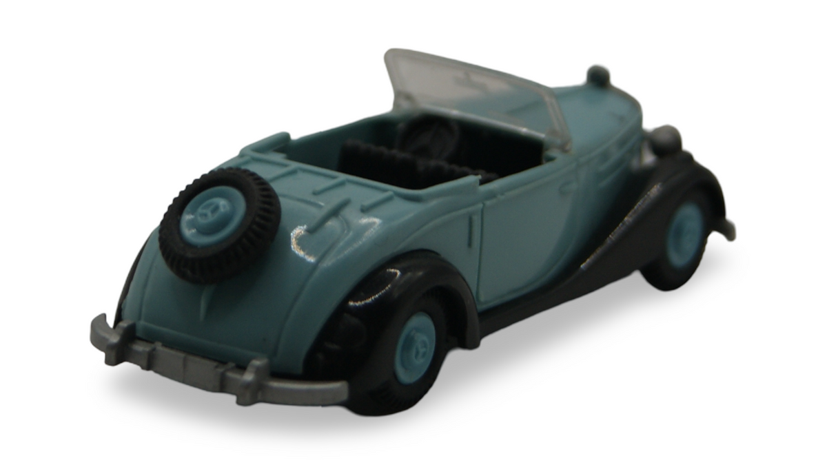 Praliné Mercedes-Benz 170 S Cabriolet Hellblau Schwarz offen 1:87 H0