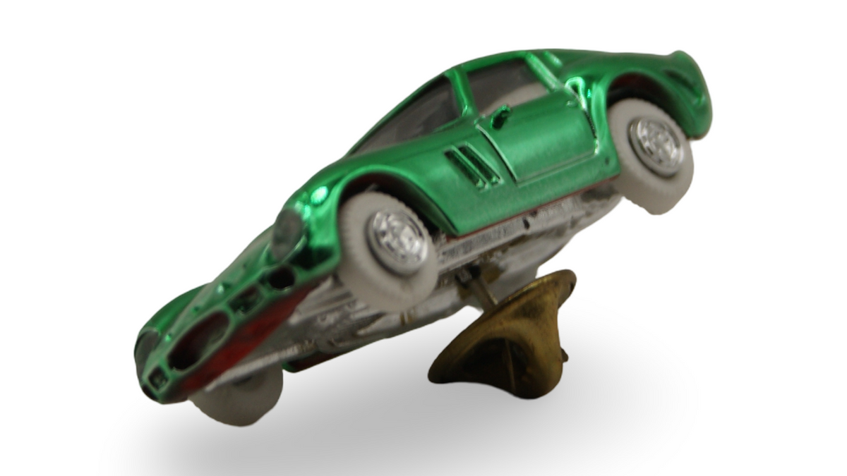 Praliné Bijou Ferrari 250 GTO Pin Anstecker Grün-Chrom 1:87 OVP #98266