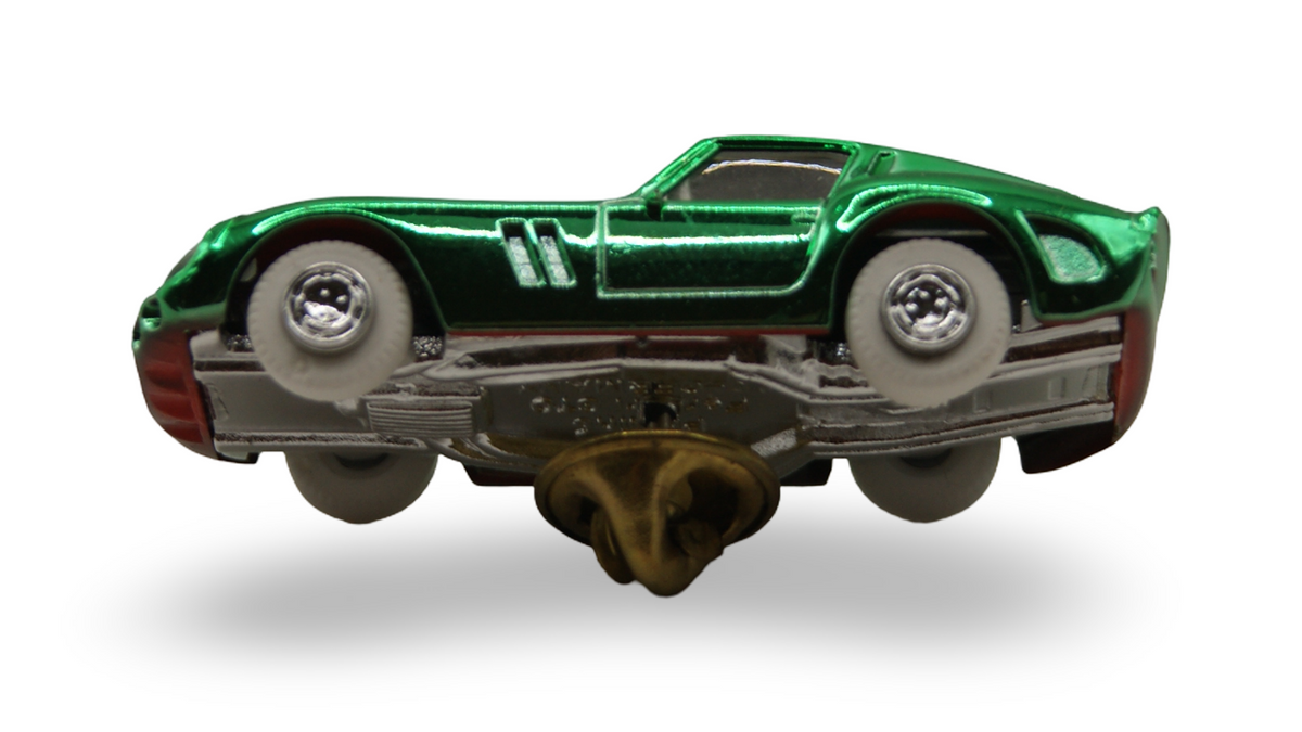 Praliné Bijou Ferrari 250 GTO Pin Anstecker Grün-Chrom 1:87 OVP #98266