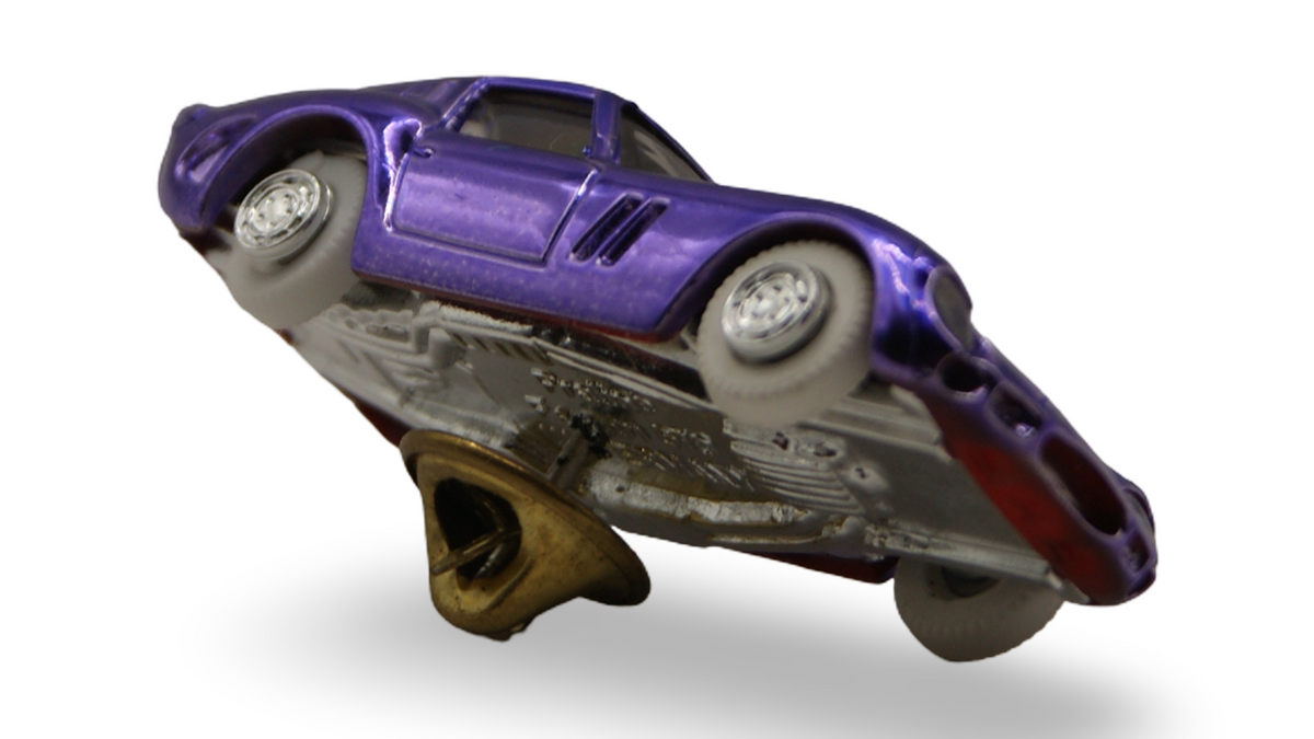 Praliné Bijou Ferrari 250 GTO Pin Anstecker Lila-Chrom 1:87 OVP #982677