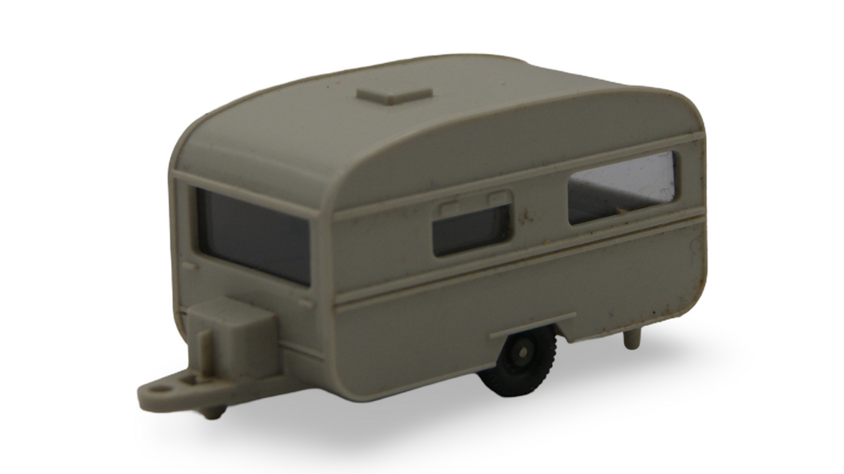 Wiking Dethleffs Wohnwagen 530 1:87 H0 creme Caravan Anhänger