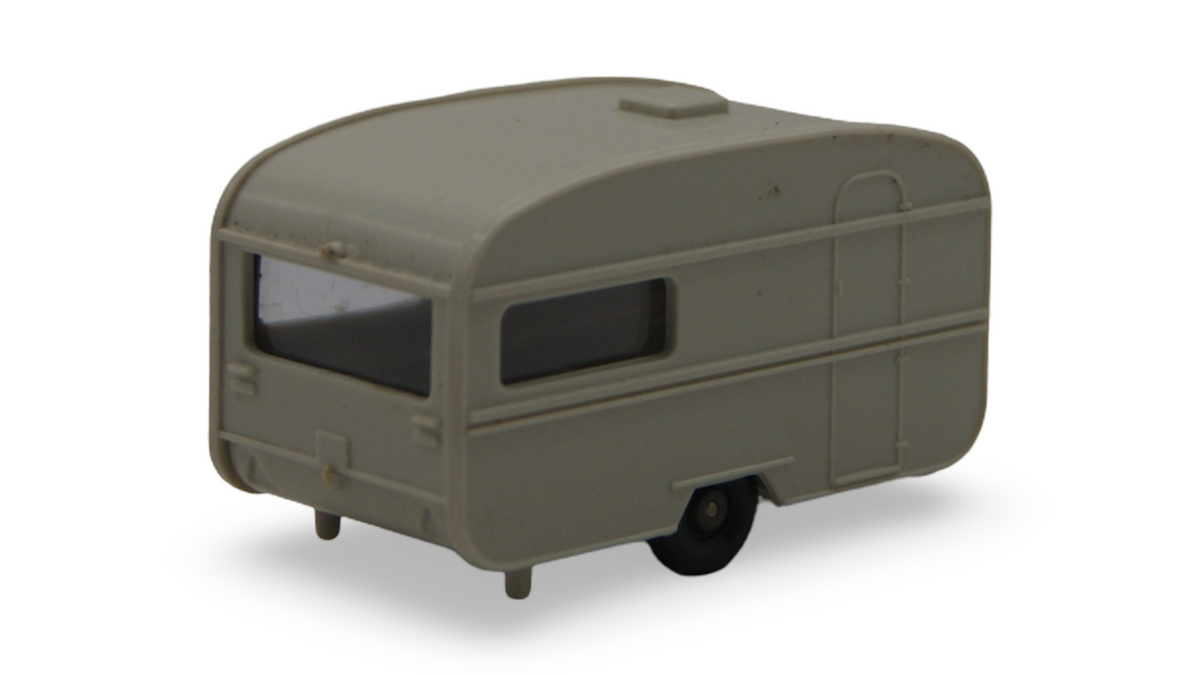 Wiking Dethleffs Wohnwagen 530 1:87 H0 creme Caravan Anhänger