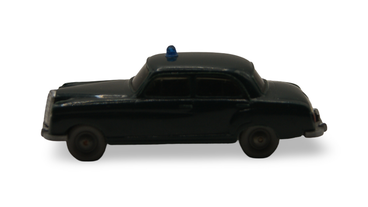 Wiking Mercedes-Benz 220 Polizei 1:87 H0 dunkelgrün mit Blaulicht
