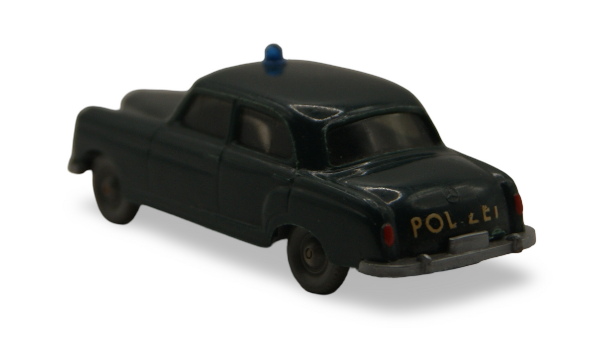 Wiking Mercedes-Benz 220 Polizei 1:87 H0 dunkelgrün mit Blaulicht
