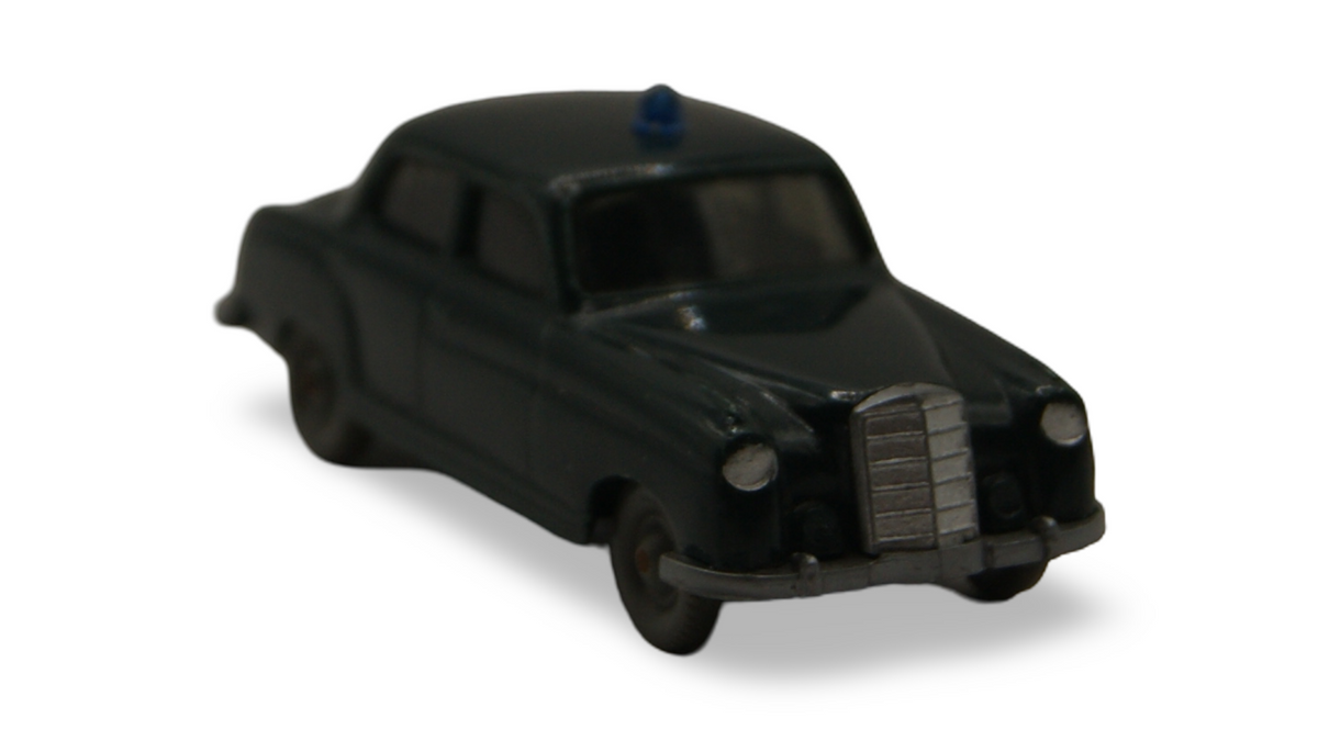 Wiking Mercedes-Benz 220 Polizei 1:87 H0 dunkelgrün mit Blaulicht