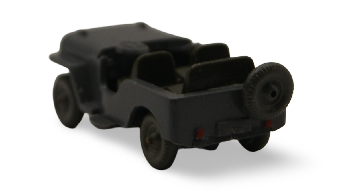 Wiking Jeep Typ 4 1:87 H0 basaltgrau offen Geländewagen ohne Scheibe