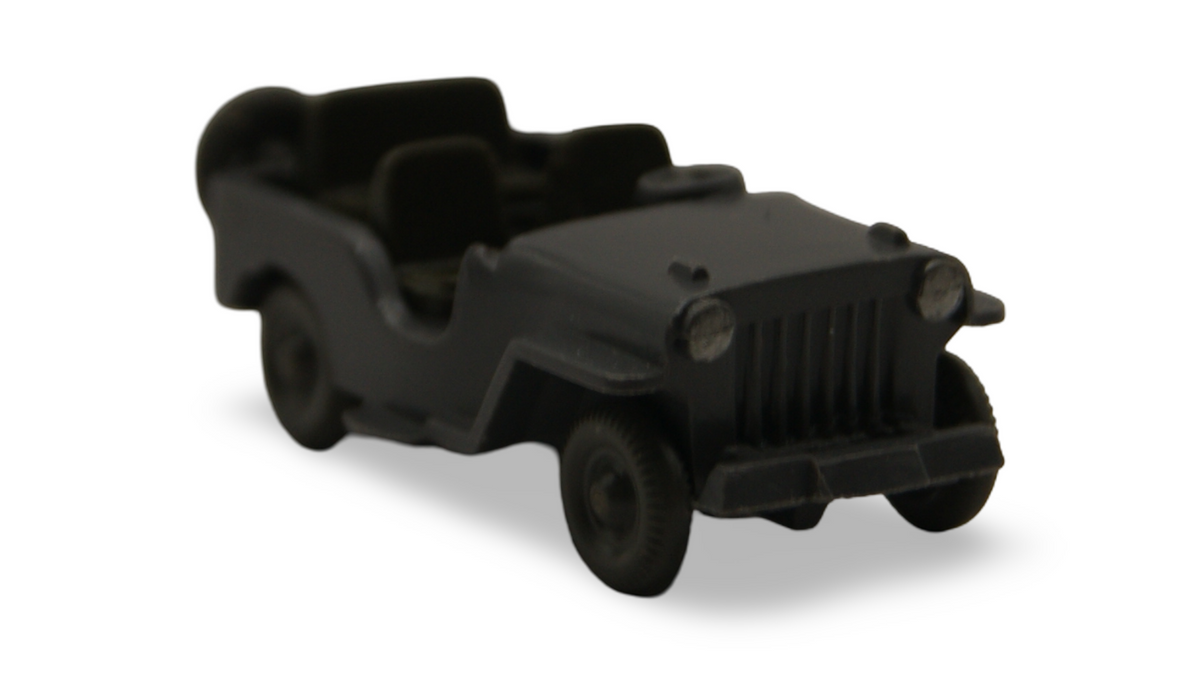 Wiking Jeep Typ 4 1:87 H0 basaltgrau offen Geländewagen ohne Scheibe