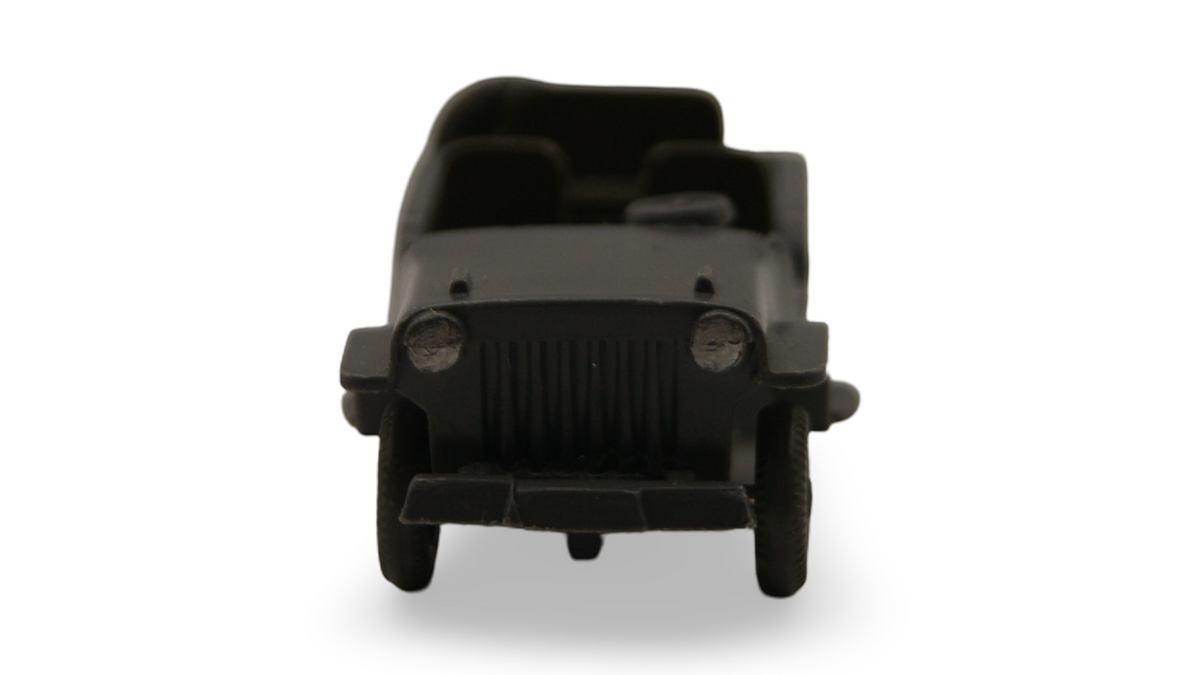 Wiking Jeep Typ 4 1:87 H0 basaltgrau offen Geländewagen ohne Scheibe