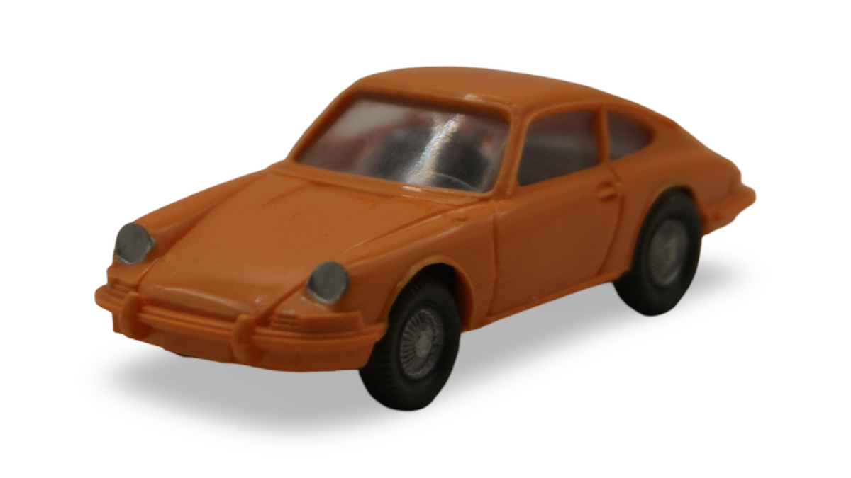 Wiking Porsche 911 Coupé orangegelb 1:87 H0 Vintage Modellauto 160/5