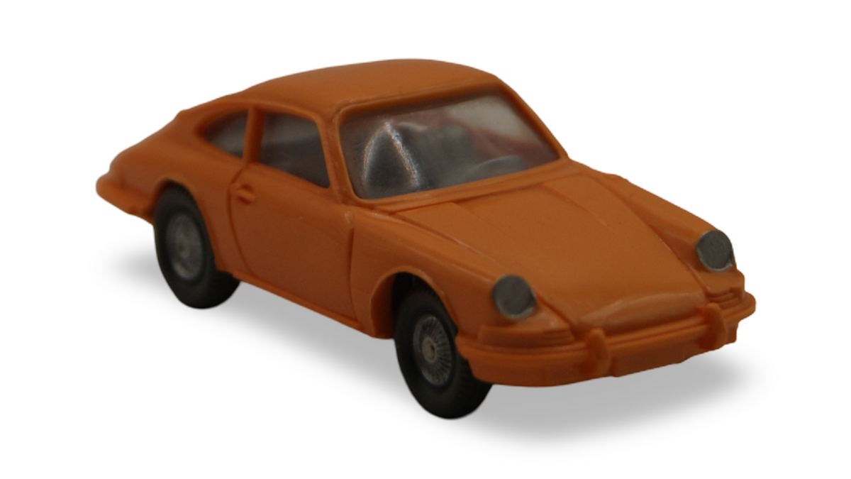 Wiking Porsche 911 Coupé orangegelb 1:87 H0 Vintage Modellauto 160/5