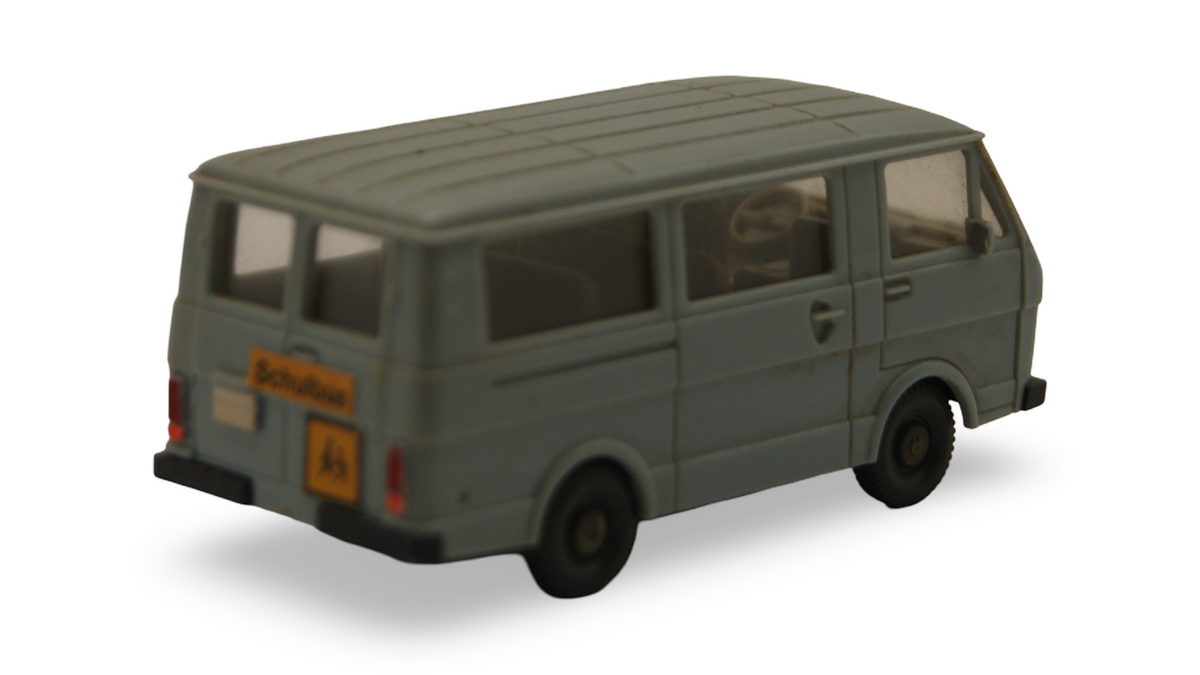 Wiking VW LT 28 Bus Schulbus hellblaugrau 1:87 H0 Vintage Modellauto