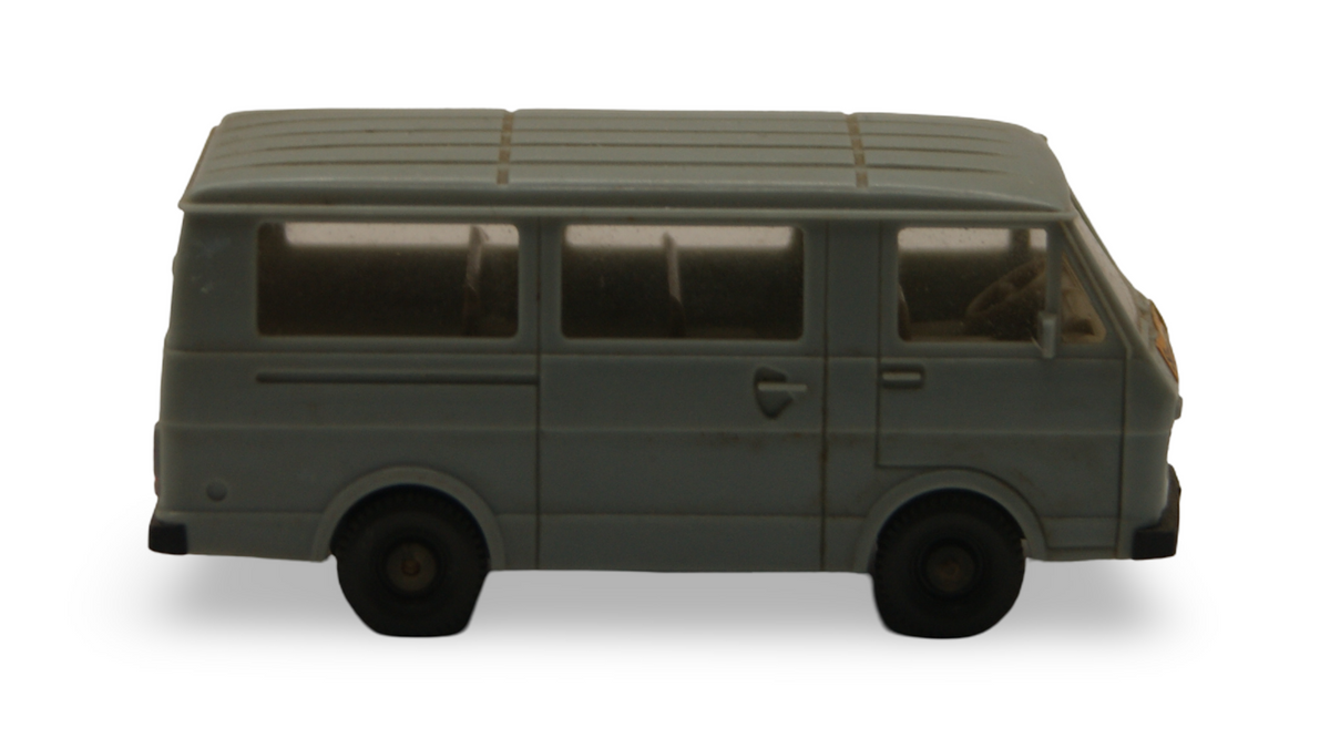 Wiking VW LT 28 Bus Schulbus hellblaugrau 1:87 H0 Vintage Modellauto