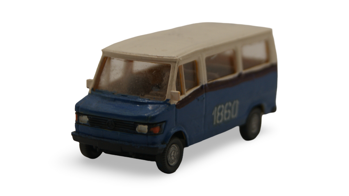 Wiking Mercedes-Benz 207 D Bus 1:87 H0 blau/weiß – individuell umlackiert