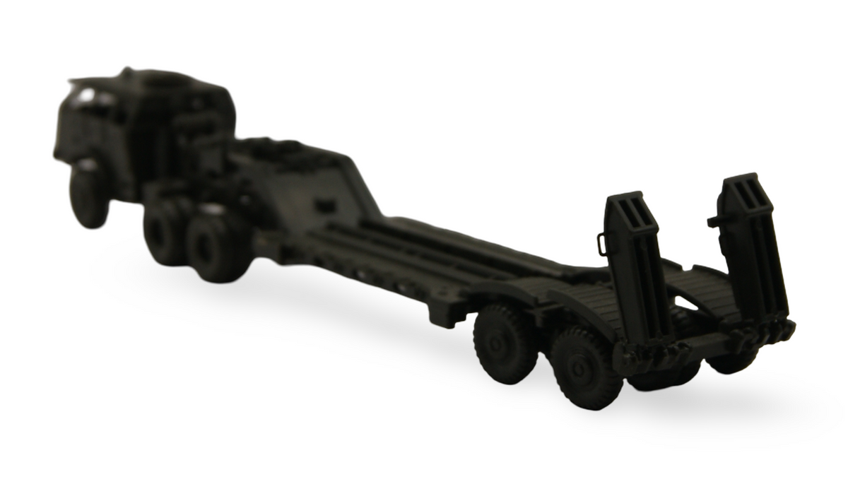 Roco Minitanks 179 M26 US Panzertransporter mit Tieflader 1:87 H0 defekt Bastler
