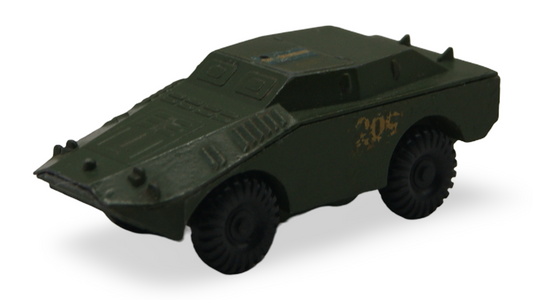 Militärischer Radpanzer / Spähpanzer Metall oliv 1:87 H0 Hersteller unbekannt