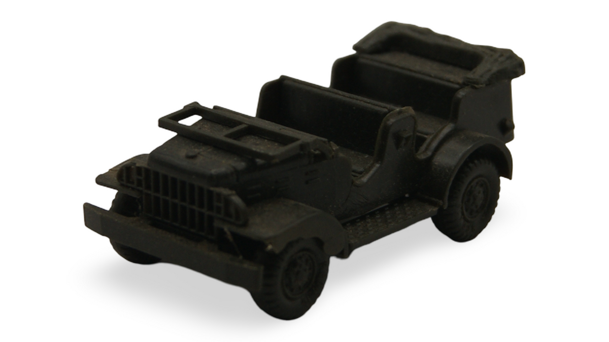 Roco Minitanks Willys Jeep offen Militärfahrzeug H0 1:87 schwarz