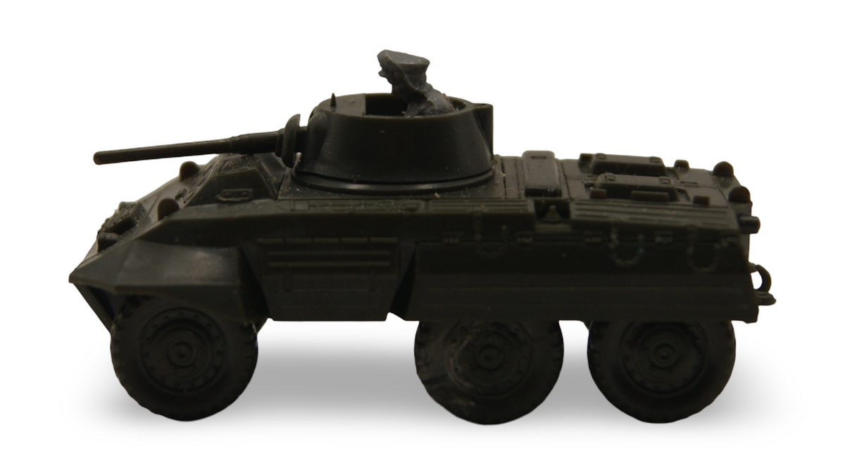 Roco Minitanks 203 M8 Greyhound Panzerspähwagen US Army H0 1:87 mit Figur
