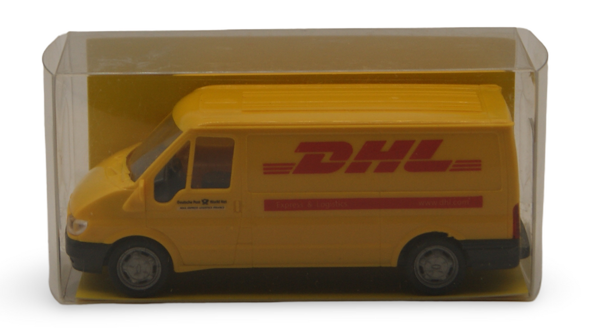 Rietze Ford Transit DHL Deutsche Post Transporter Gelb H0 1:87 OVP