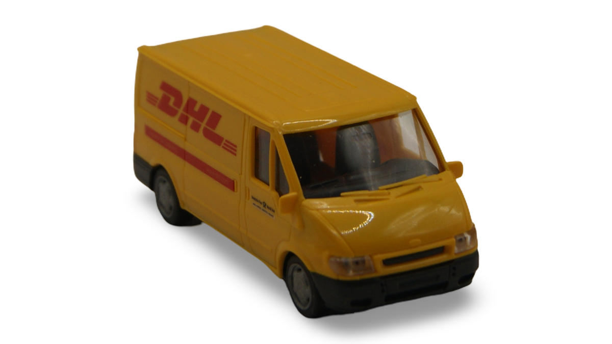 Rietze Ford Transit DHL Deutsche Post Transporter Gelb H0 1:87 OVP