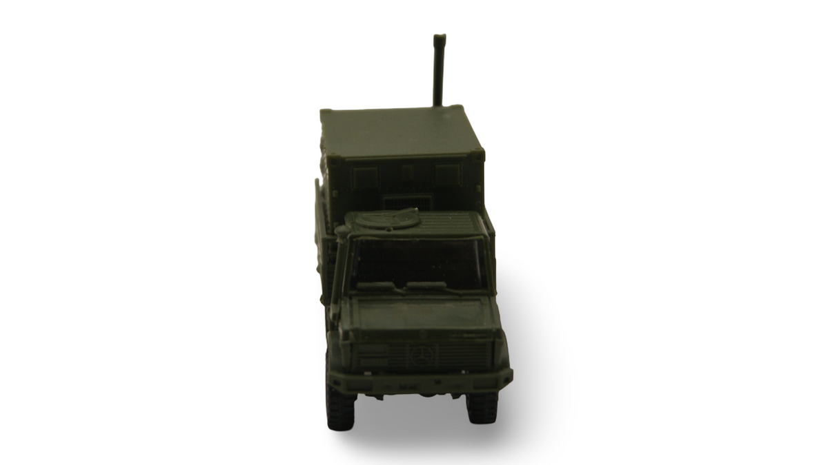 Roco Minitanks 472 Unimog U 1300 L Funkkoffer Shelter Bundeswehr H0 1:87