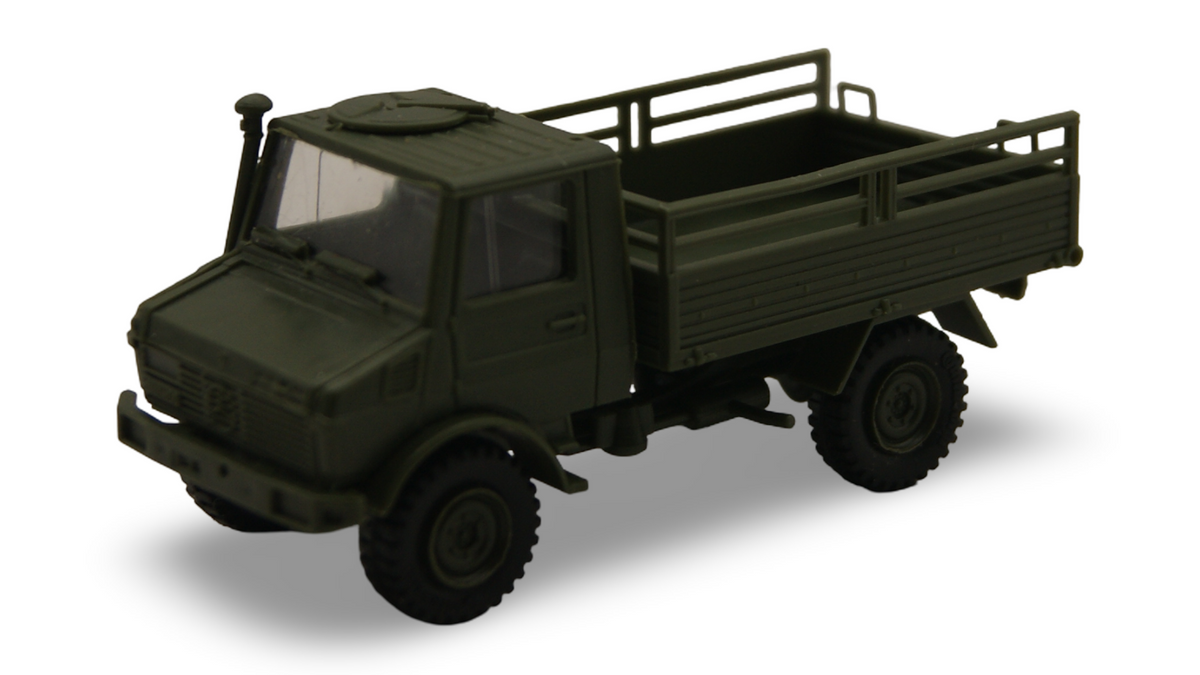 Roco Minitanks 472 Unimog U 1300 L Funkkoffer Shelter Bundeswehr H0 1:87