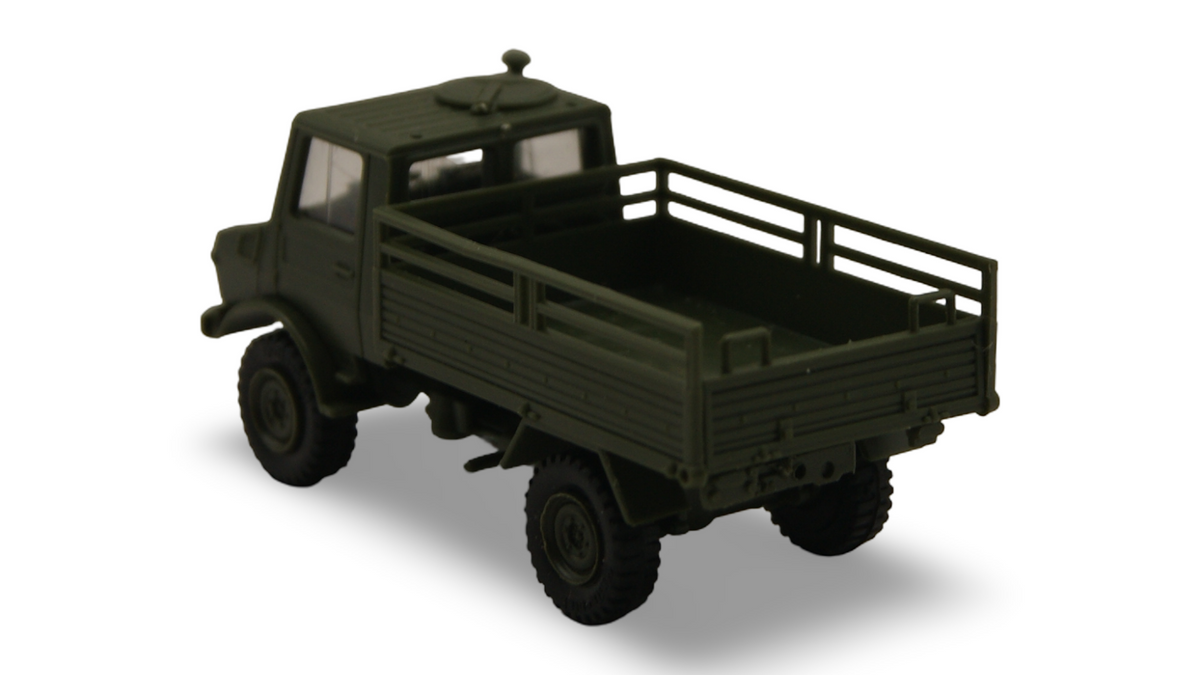 Roco Minitanks 472 Unimog U 1300 L Funkkoffer Shelter Bundeswehr H0 1:87