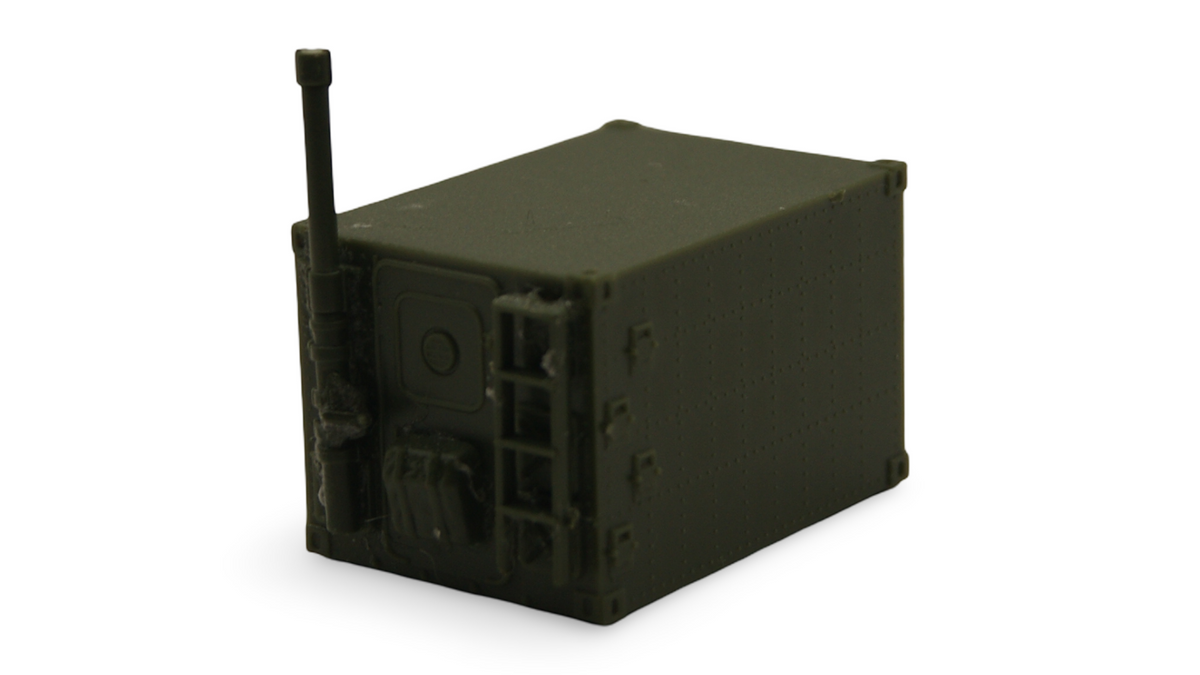 Roco Minitanks 472 Unimog U 1300 L Funkkoffer Shelter Bundeswehr H0 1:87