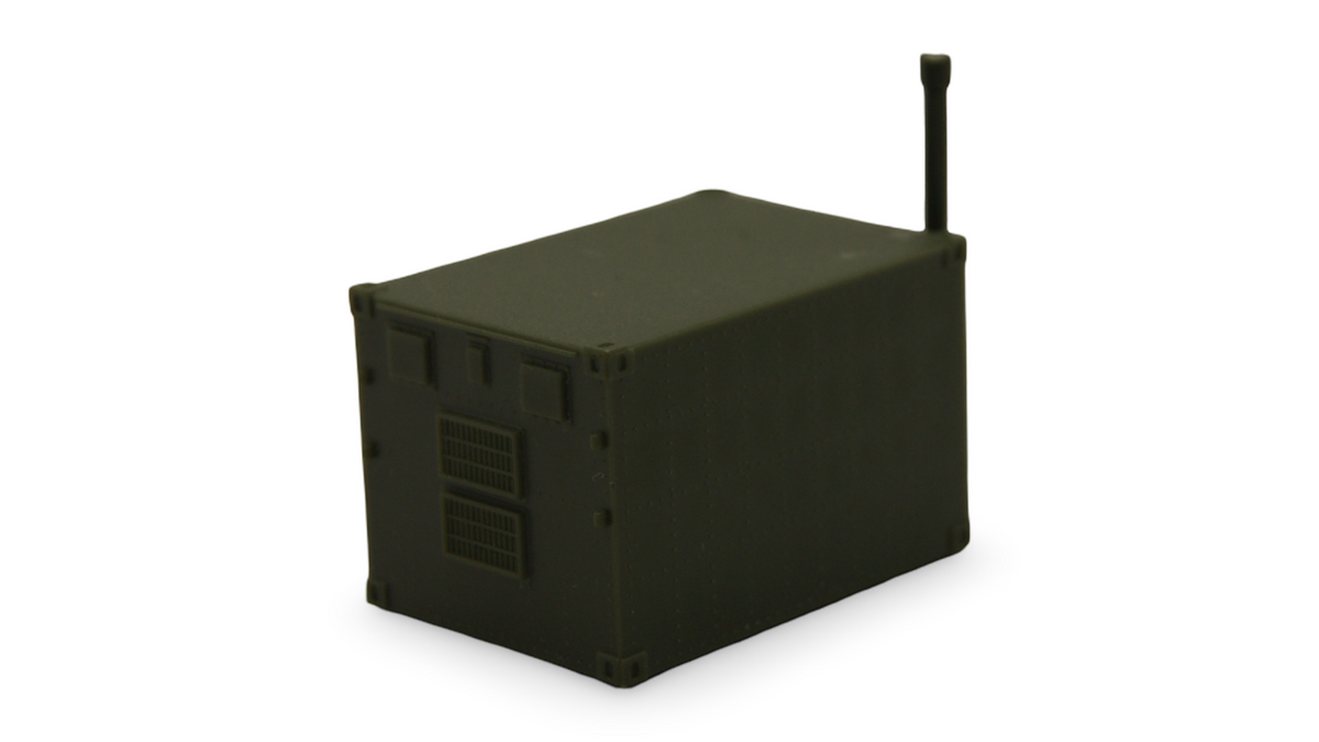 Roco Minitanks 472 Unimog U 1300 L Funkkoffer Shelter Bundeswehr H0 1:87