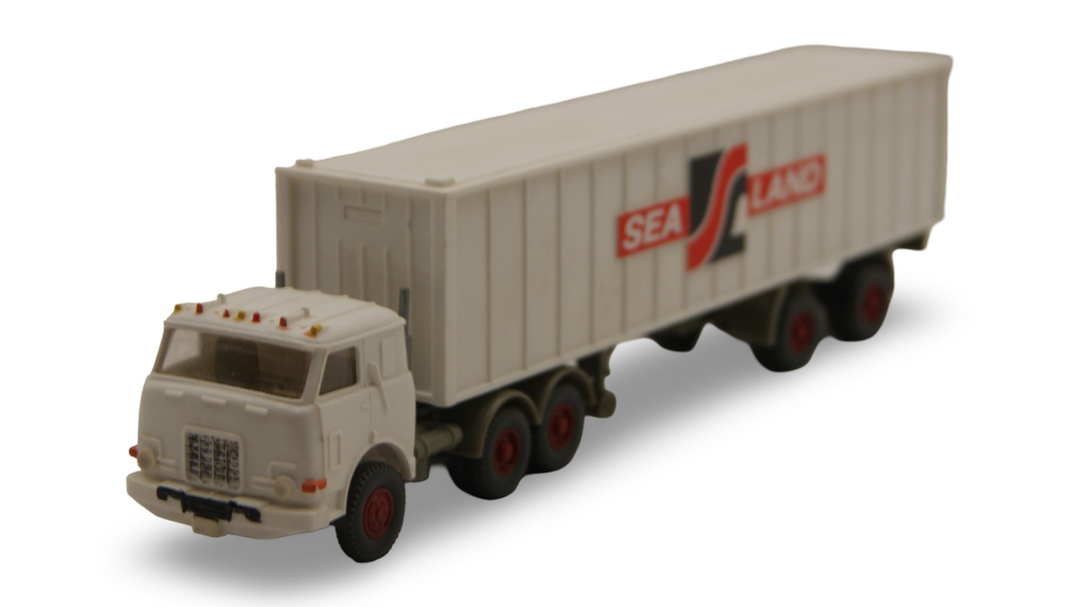 Wiking 527 US Container-Sattelzug Sea Land Weiß H0 1:87