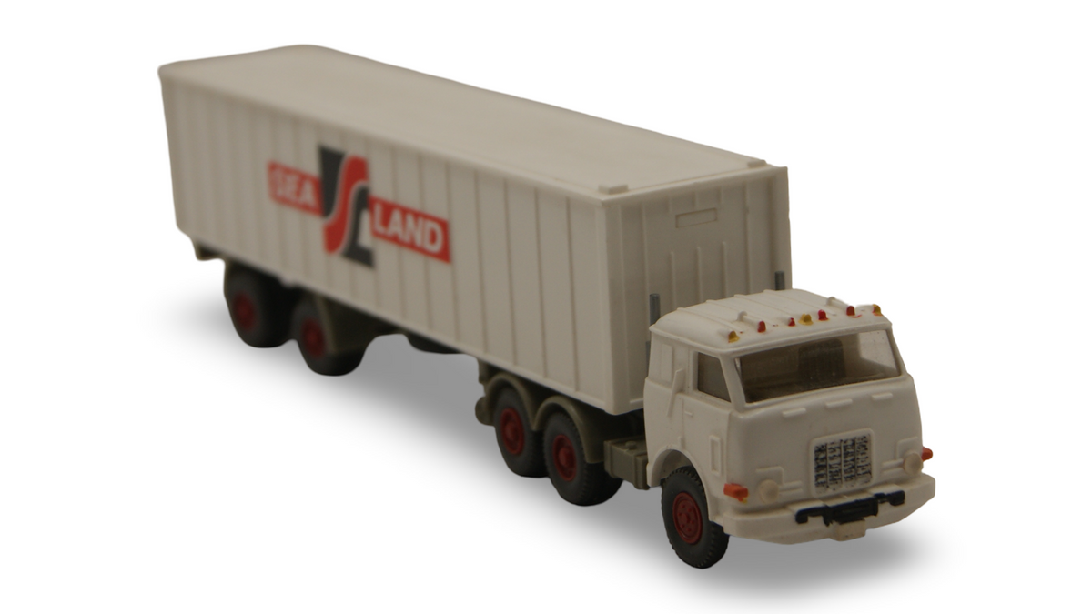 Wiking 527 US Container-Sattelzug Sea Land Weiß H0 1:87