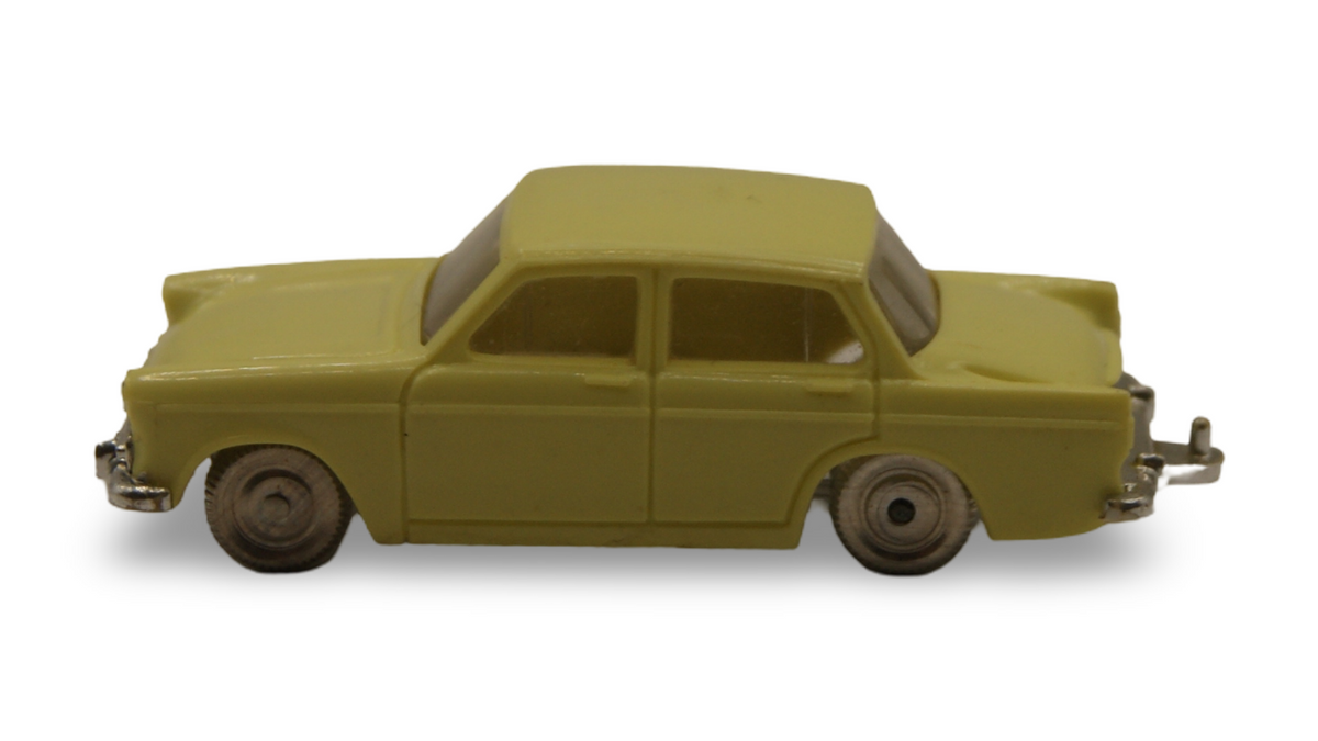 Tri-ang Minix No. 8 Hillman Minx gelb 1:76 OO Vintage Modellauto