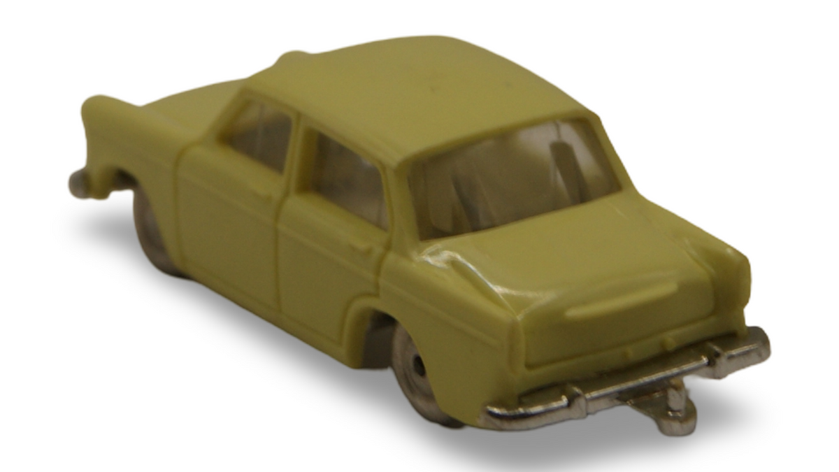 Tri-ang Minix No. 8 Hillman Minx gelb 1:76 OO Vintage Modellauto