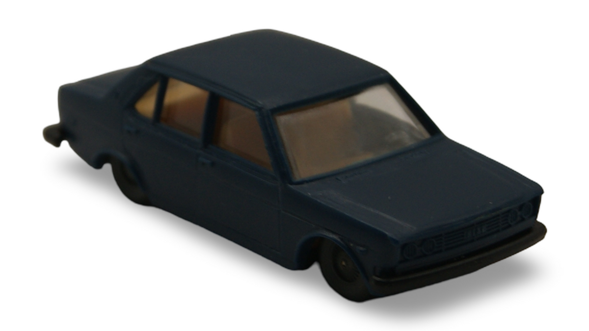 Lima Italy Fiat 132 Limousine dunkelblau 1:87 H0 Vintage Modellauto