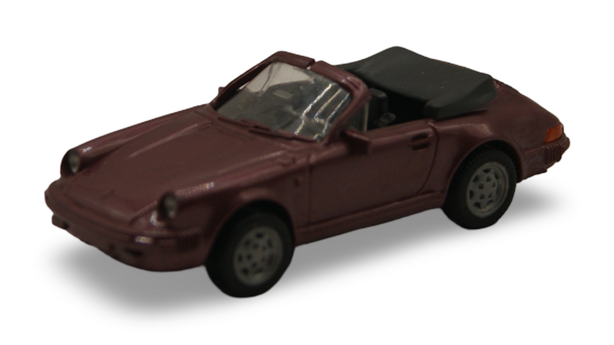 Wiking Porsche 911 SC Cabriolet bordeauxrot 1:87 H0 Vintage Modellauto
