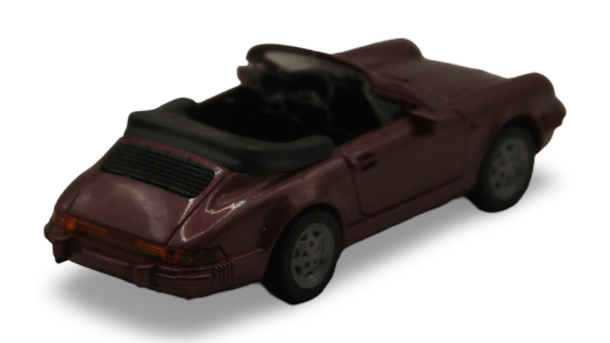 Wiking Porsche 911 SC Cabriolet bordeauxrot 1:87 H0 Vintage Modellauto