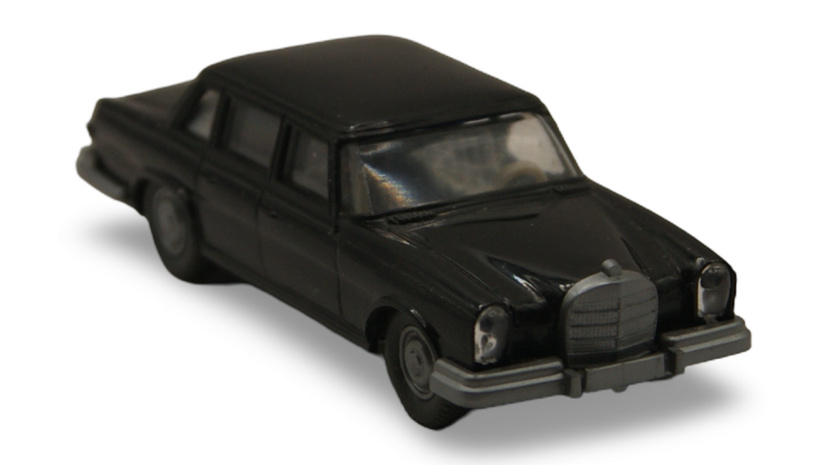 Wiking Mercedes-Benz 600 W100 Limousine schwarz 1:90 H0 Vintage Modellauto