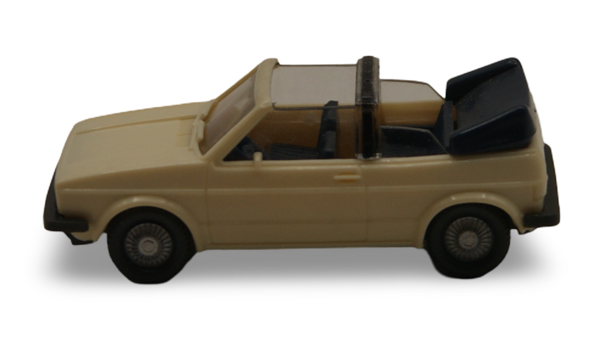 Wiking VW Golf I Cabriolet hellbeige 1:87 H0 Vintage Modellauto